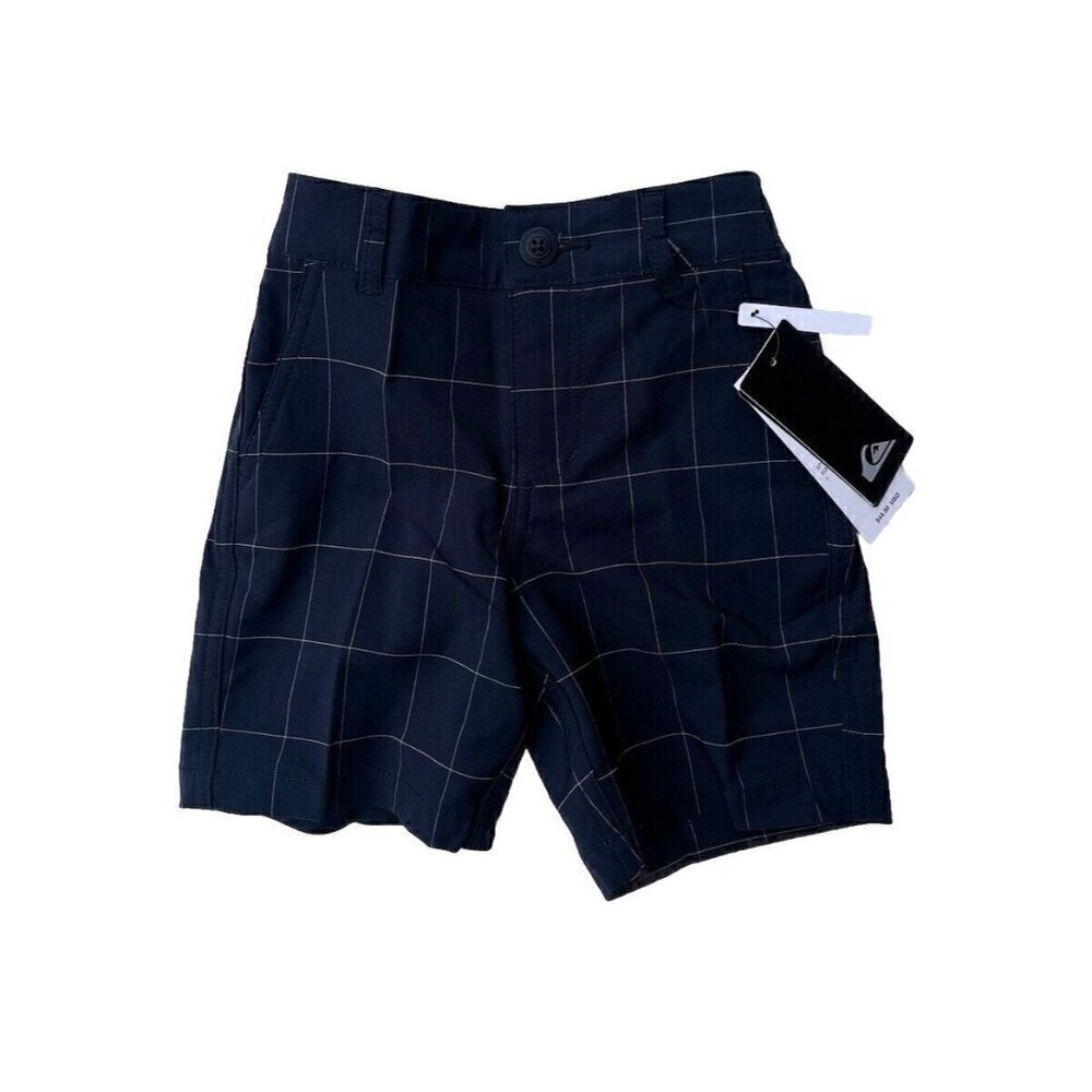 Quiksilver Boys Union Black Plaid Amphibian Boy Shorts Size 3